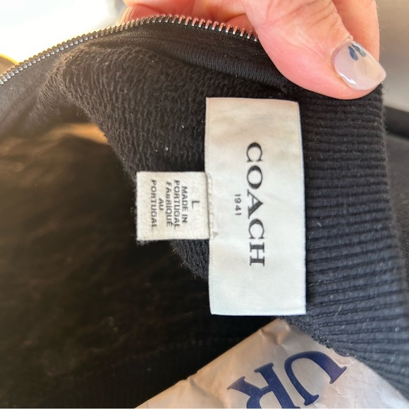 COACH 1941 Leather Embossed Sweatshirt - Picture 4 of 5